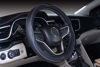 Picture of Mayco Bell Microfiber Leather Car Large Steering Wheel Cover (15.25''-16'', Black Gray)