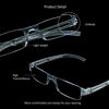 Picture of LifeArt 4 Pairs Reading Glasses, Blue Light Blocking Glasses, Computer Reading Glasses for Women and Men, Fashion Rectangle Eyewear Frame(4 Clear, +1.75 Magnification)