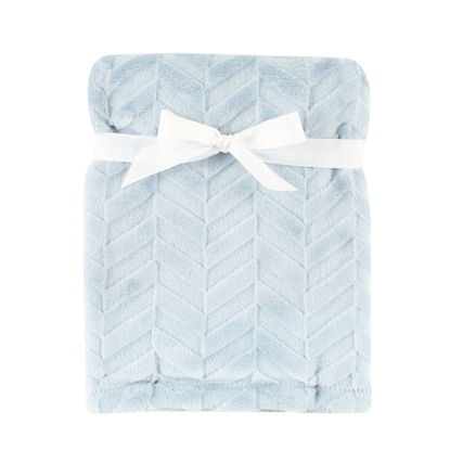 Picture of Hudson Baby Unisex Baby Plush Blanket, Herringbone, One Size