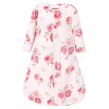 Picture of Hudson Baby Unisex Baby Plush Sleeping Bag, Sack, Blanket, Blush Rose Long-Sleeve, 0-6 Months