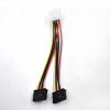Picture of 1x 4 Pin to Two SATA SATA Power Splitter Cable Internal Power Splitter Cable 1 Pcs