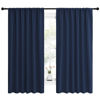 Picture of NICETOWN Blackout Curtains for Bedroom, Blackout Draperies, Home Decorations Thermal Insulated Solid Rod Pocket Blackout Drapes for Cafe (Navy, One Pair, 62 x 63-inch)