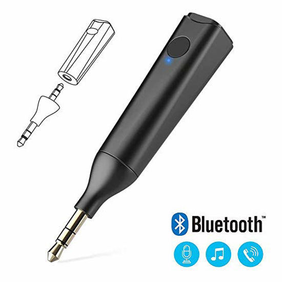 Sounce Bluetooth Receiver/Hands-Free Car Kit, Portable 3.5mm Bluetooth Aux  Adapter Wireless Music Streaming for Home, Car Audio System, Headphone