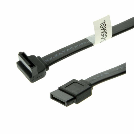 GetUSCart SATAGear 8 inch SATA Device Cable Straight to Left Angle