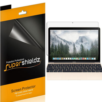 Picture of (3 Pack) Supershieldz Designed for Apple MacBook 12 inch (2015, 2016, 2017) Screen Protector, High Definition Clear Shield (PET)