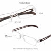 Picture of 2 Pairs Reading Glasses, Blue Light Blocking Glasses, Computer Reading Glasses for Women and Men, Fashion Rectangle Eyewear Frame(Brown, +2.00 Magnification)