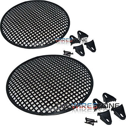 Picture of The Install Bay 85-9012 12 inch Subwoofer Waffle Speaker Cover Grille Grill (Pair)