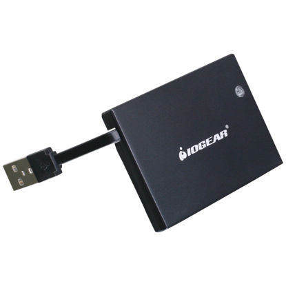 Picture of IOGEAR Portable Smart Card (CAC) Reader - TAA Compliant - Military - DOD - Government - Healthcare - Banking - Compatible Win, Mac OS and Linux - GSR203