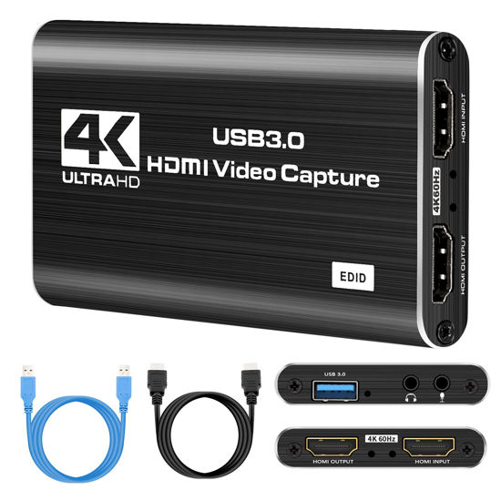  HDMI Game Capture Card for Nintendo Switch - Record and Stream  4K 60FPS Video - USB 3.0 Capture Card for Streaming on PS5/PS4/PC/OBS/Xbox  : Video Games