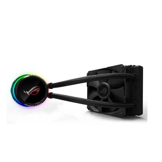 Picture of ASUS ROG Ryuo 120 CPU Cooler with OLED Display and Aura Sync - Black