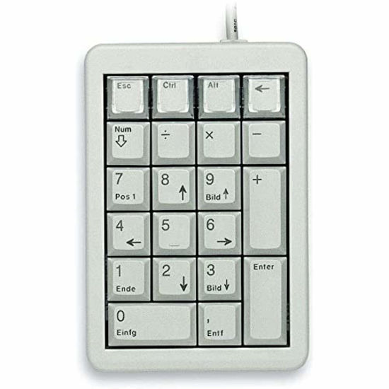 GetUSCart Cherry UltraSlim Programmable Keypad, Light Gray 26 Keys (G844700LUCUS0)