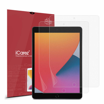 Picture of iCarez Matte Screen Protector for 10.2 iPad 9/8 / 7 (2021/2020 / 2019), 2-Pack Anti-glare