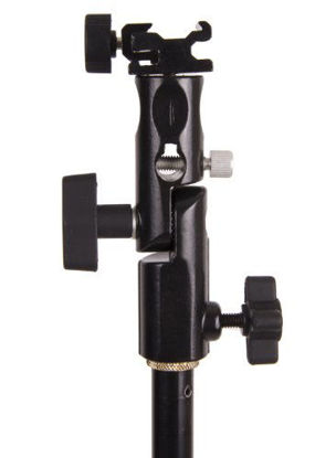 Picture of StudioPRO Hot Shoe Flash Bracket/Stand Mount Adapter with Umbrella Socket for Photo Video Photography