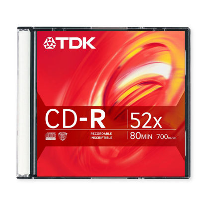 Picture of TDK CDR 52x 700MB 80min (1-Pack)