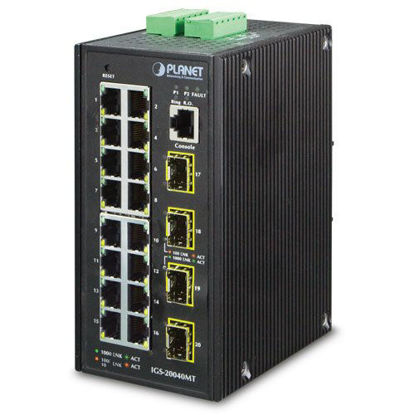 Picture of IGS-20040MT L2+ Industrial 16-Port 10/100/1000T + 4 100/1000X SFP Managed Switch