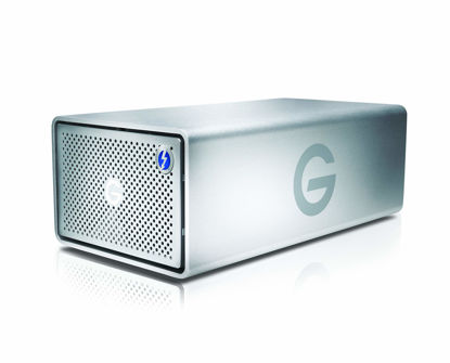 Picture of G-Technology 8TB G-RAID with Thunderbolt 3, USB-C (USB 3.1 Gen 2), and HDMI, Removable Dual Drive Storage System, Silver - 0G05748-1