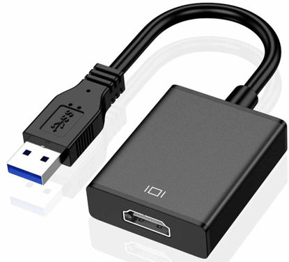 Picture of USB 3.0 to HDMI Adapter for Laptop PC Projector HDTV Monitor,1080P Multiple-Display Video Adapter Converter Compatible with Windows 7/8/10(No Mac)