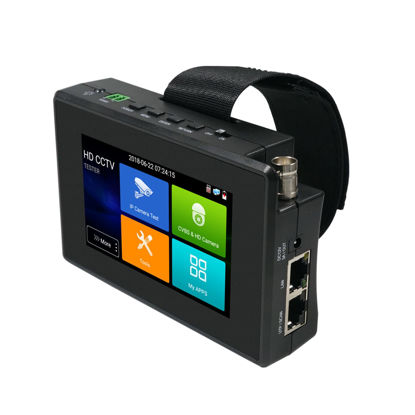 Picture of WANLUTECH IP Camera Tester IPC-1800ADH Plus Wrist 4" 4K H.265 IP CVBS CVI TVI AHD 5-in-1 CCTV Tester Monitor with PoE/IP Discovery/Cable Tester