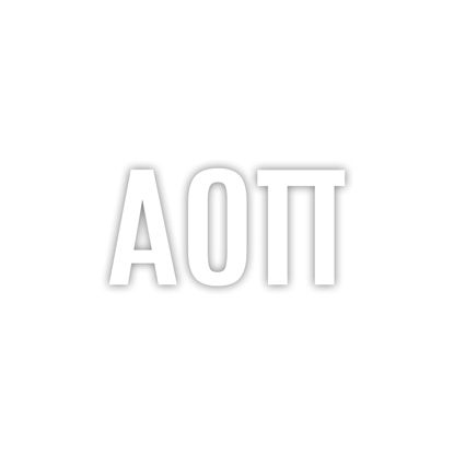 Picture of Pro-Graphx Alpha Omicron Pi Greek Sorority Sticker Decal, 2.5 Inches Tall, White