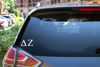 Picture of Pro-Graphx Delta Zeta Greek Sorority Sticker Decal, 2.5 Inches Tall, White