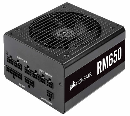 Picture of Corsair RM650, RM Series, 80 Plus Gold Certified, 650 W Fully Modular ATX Power Supply - Black