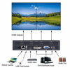 Picture of ISEEVY 4 Channel Video Wall Controller 2x2 HDMI DVI VGA USB Video Processor with RS232 Control for 4 TV Splicing