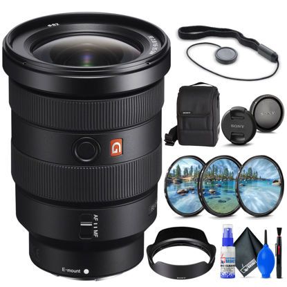 Picture of Sony FE 16-35mm f/2.8 GM Lens (SEL1635GM) + Filter Kit + Lens Cap Keeper + Cleaning Kit + More