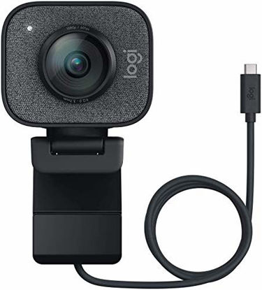 Picture of Logitech StreamCam, 1080P HD 60fps Streaming Webcam with USB-C and Built-in Microphone, Worldwide Version, Chinese Spec (Graphite)
