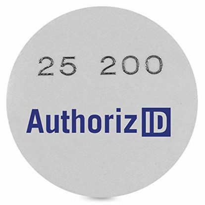 Picture of 2 pcs AuthorizID Proximity Adhesive Tags 26 Bit Facility Code 55 Weigand Prox Coins or Disks are Compatable with ISOProx 1386 1326 H10301 Format Readers. Works with Most Access Control Systems
