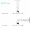 Picture of ONKRON Universal Ceiling Projector Mount Height Adjustable Mounting Bracket up to 22 LBS White K3A