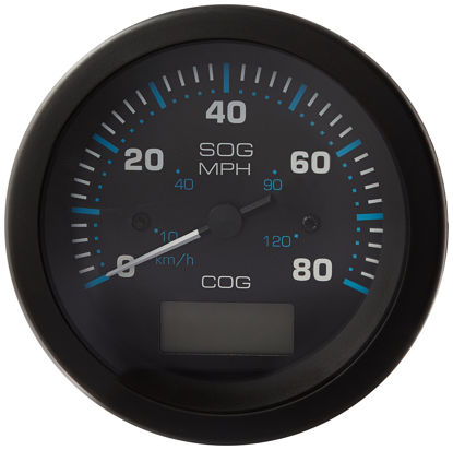 Picture of Sierra International 781-684-080P Scratch Resistant Eclipse Gauge 80 MPH GPS Speedometer, 3"