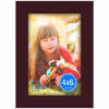 Picture of RPJC 4x6 inch Picture Frame Made of Solid Wood and High Definition Glass for Table Disply and Wall Mounting Photo Frame Dark Brown