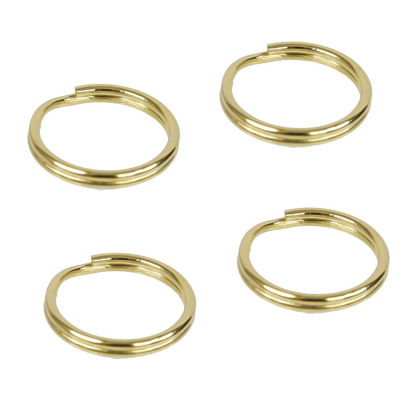 Picture of Foto&Tech Stainless Steel Round Lug Ring Camera Strap Split Ring for Small Cameras (4 pcs, Gold)