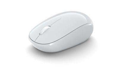 Picture of Microsoft Bluetooth Mouse - Glacier. Comfortable Design, Right/Left Hand Use, 4-Way Scroll Wheel, Wireless Bluetooth Mouse for PC/Laptop/Desktop, Works with for Mac/Windows Computers