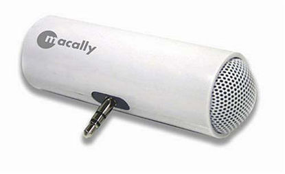 Picture of Macally Podwave Portable Stereo Speakers for iPod and MP3 Players (White)