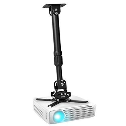 Picture of Duronic Projector Mount PB04XL | Bracket Fixing for Ceiling or Wall | 30lbs Capacity | Universal | Heavy Duty | Fittings Included | Rotate 360 °, Swivel 180 °, Tilt 180° for Easy Projection Set-up
