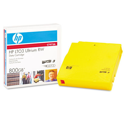 Picture of HP C7973A 1/2-Inch Ultrium LTO-3 Cartridge, 2200ft, 400GB Native/800GB Compressed Capacity