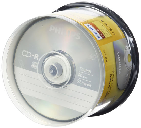 GetUSCart- Philips CDR-80 (52x) 50pk Spindle