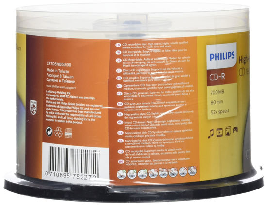 GetUSCart- Philips CDR-80 (52x) 50pk Spindle