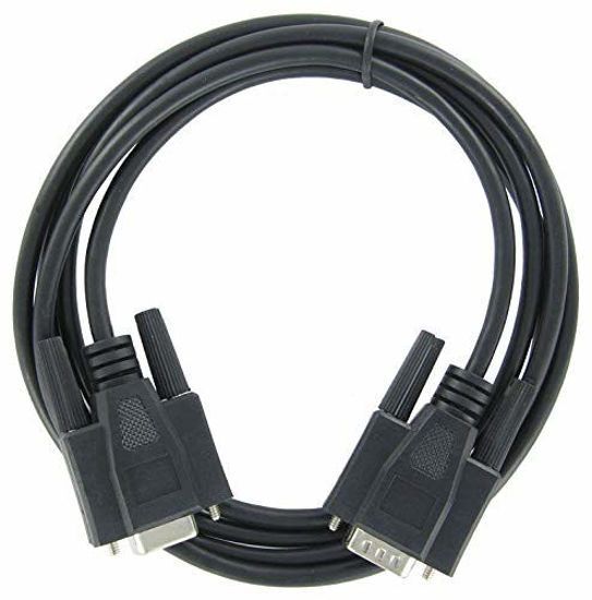 GetUSCart SF Cable, 6 ft DB9 M/F Serial Extension Cable RS232 Black Color