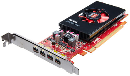 Picture of Sapphire AMD FirePro W4100 2GB GDDR5 Quad Mini DP PCI-Express Graphics Card 100-505817
