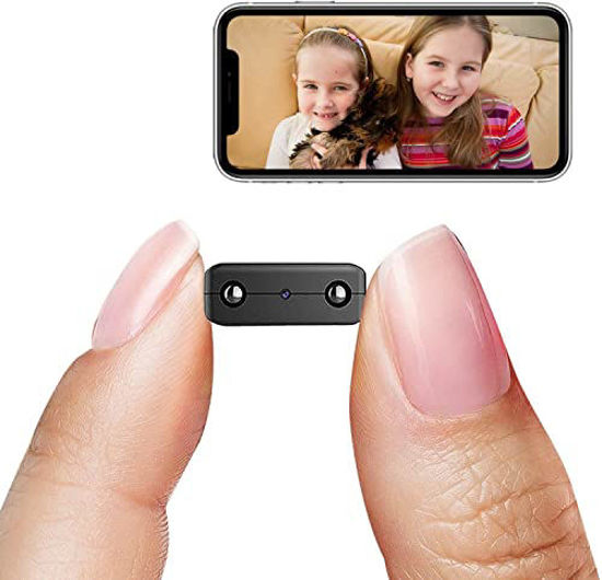 Portable Home Security Cameras Covert Nanny Spy Camera Wireless Hidden WiFi  Mini Camera HD 1080P Cam Small Indoor Outdoor Video Recorder Motion  Activated Night Vision 