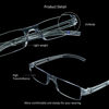 Picture of 4 Pairs Reading Glasses, Blue Light Blocking Glasses, Computer Reading Glasses for Women and Men, Fashion Rectangle Eyewear Frame(4 Clear, +1.00 Magnification)