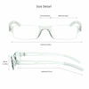 Picture of 4 Pairs Reading Glasses, Blue Light Blocking Glasses, Computer Reading Glasses for Women and Men, Fashion Rectangle Eyewear Frame(4 Clear, +1.00 Magnification)