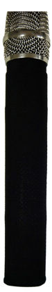 Picture of MicFx Basic Black 3 Pack Sleeves fits all standard major wireless mics. Washable, Super stretch fits firm. Made in USA. Microphone NOT included. Bedazzle and Personalize.