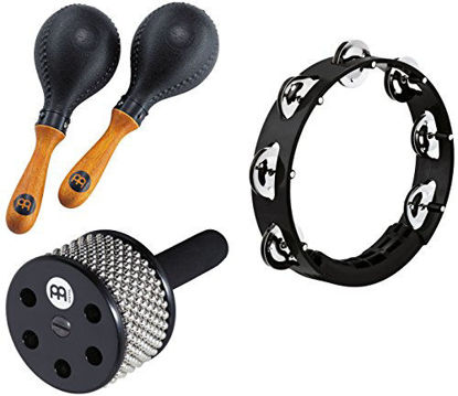 Picture of Meinl Percussion Meinl Percusssion PP-9, Cabasa and Tambourine Pack, Maraca Bundle