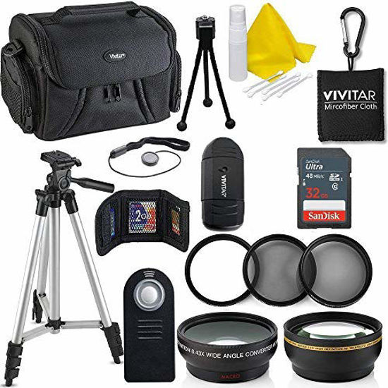 Picture of Professional 52MM Accessory Bundle Kit for Nikon D3300 D3200 D3100 D5000 D5100 D5200 D5300 D5500 D7000 D7100 D7200 & DSLR Cameras, 15 Accessories for Nikon