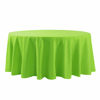 Picture of 132 inch Round Tablecloth Washable Polyester Table Cloth Decorative Table Cover for Wedding Party Dining Banquet（132 inch,Apple Green）