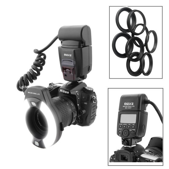 GetUSCart Meike iTTL TTL LED Macro Ring Flash Light for Nikon d3400