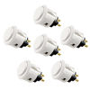 Picture of Sanwa 6 pcs OBSF-24 Original Push Button 24mm - for Arcade Jamma Video Game & Arcade Joystick Games Console (White) S@NWA
